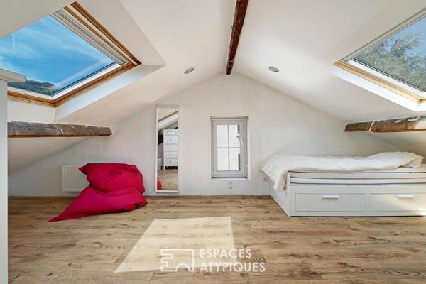 Un appartement comme une maison de ville avec son jardin et son garage