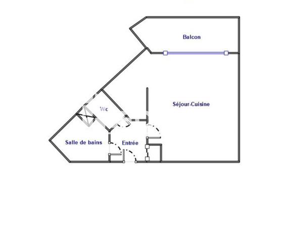 Location Studio meublé 26.76 m² - Saint-nazaire 44600