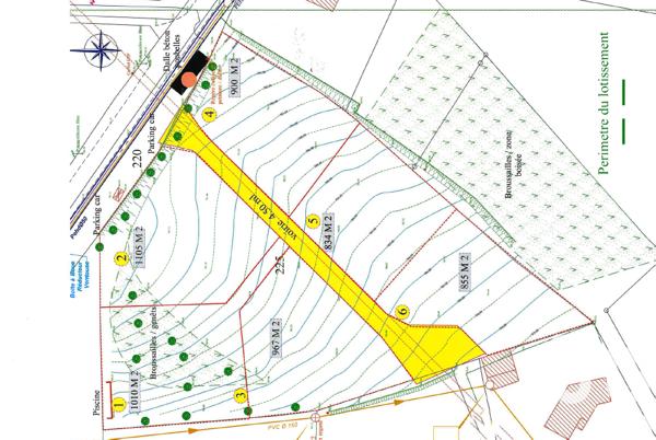 Terrain à vendre 855 m² Chaspinhac