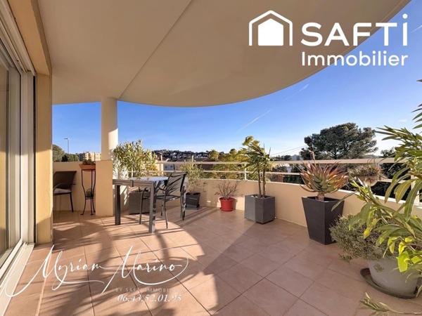 Saint Raphaël Valescure : 3 pièces lumineux, terrasse plein soleil, garage et parking