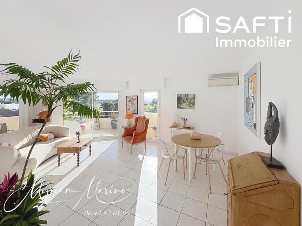 Saint Raphaël Valescure : 3 pièces lumineux, terrasse plein soleil, garage et parking