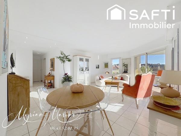 Saint Raphaël Valescure : 3 pièces lumineux, terrasse plein soleil, garage et parking