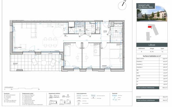 Appartement à vendre    4 pièces •  Nancy