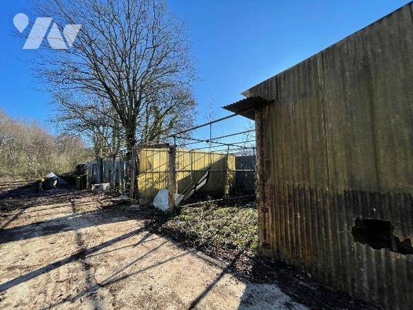 Une longère d'environ 500m² à rénover située à COURTOMER avec des dépendances et 1,9 ha de terre