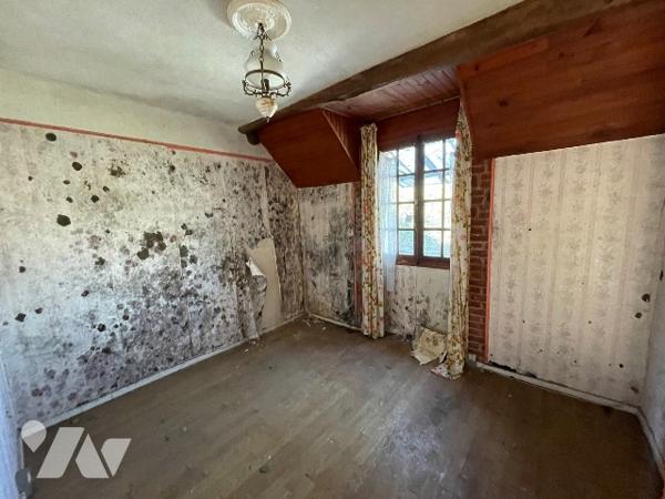 Une longère d'environ 500m² à rénover située à COURTOMER avec des dépendances et 1,9 ha de terre