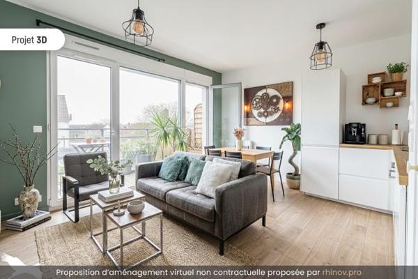 Appartement à vendre |  Saint-Herblain |  3 pièces | 65 m²