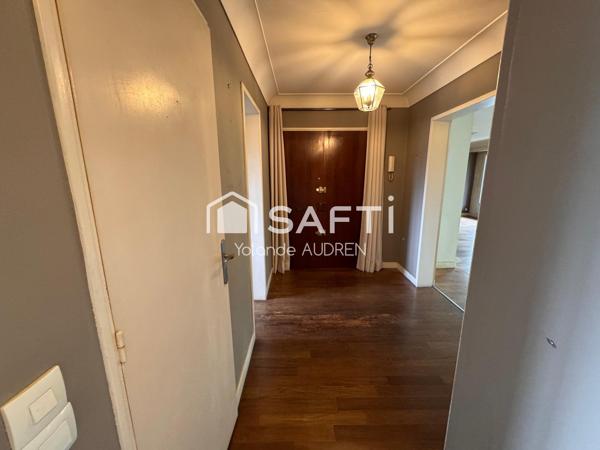 NANTES, Appartement T3, balcons, parking et cave