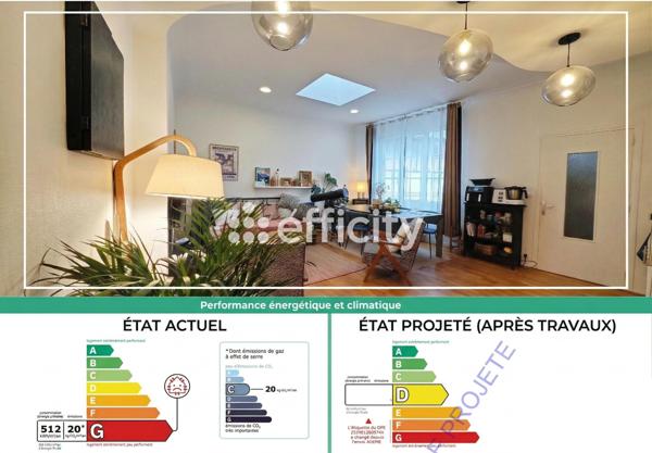 Appartement 3 pièces - 59 m² Exclusivité efficity