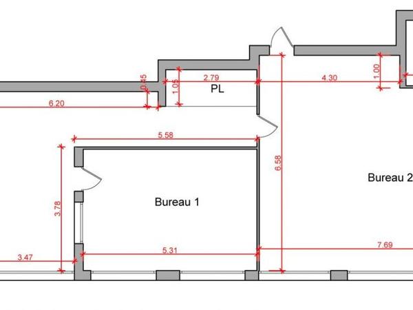 Location Local commercial 3 pièces 121.21 m² - 7,9 BD DUGOMMIER3,5 RUE ALGER Antibes 06600