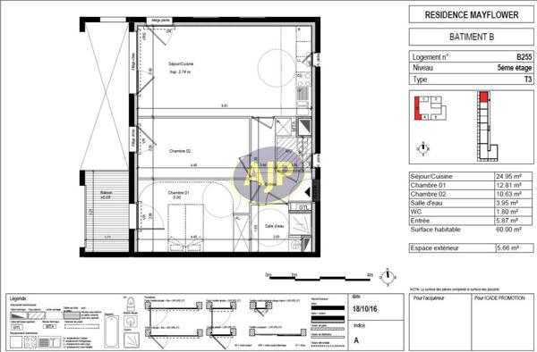 Location appartement Nantes : 837 € - AJP Immobilier Nantes Sud