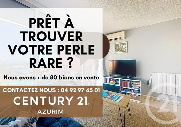 Appartement F3 à vendre  3 pièces - 39,35 m 2   THEOULE SUR MER  - 06