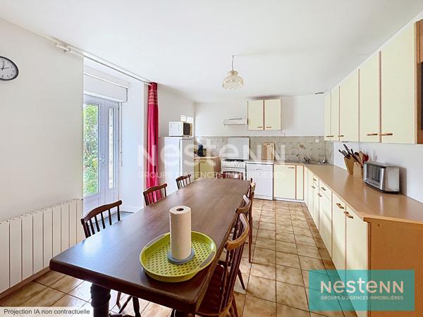 Maison longère en campagne de Plaintel  proche SAINT JULIEN, en impasse, 3 chambres, 1100 m² de terrain  !