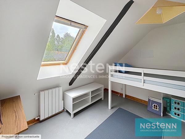 Maison longère en campagne de Plaintel  proche SAINT JULIEN, en impasse, 3 chambres, 1100 m² de terrain  !