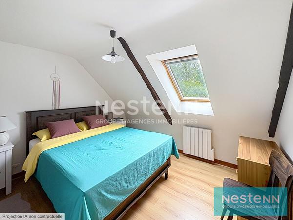 Maison longère en campagne de Plaintel  proche SAINT JULIEN, en impasse, 3 chambres, 1100 m² de terrain  !