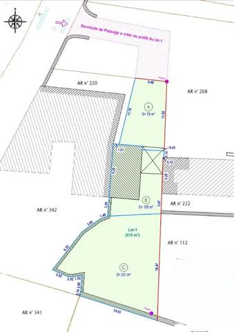 Maison à vendre  3 pièces - 50 m 2   ARZON  - 56