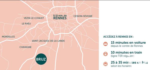 Terrain à vendre 388 m² Bruz