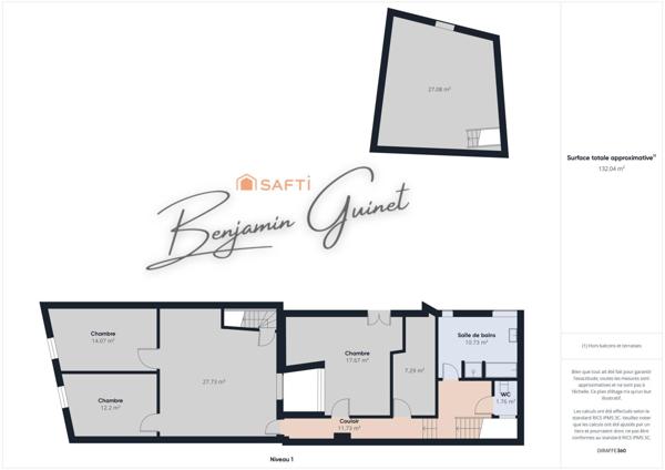 Ensemble immobilier, 3 chambres ou plus