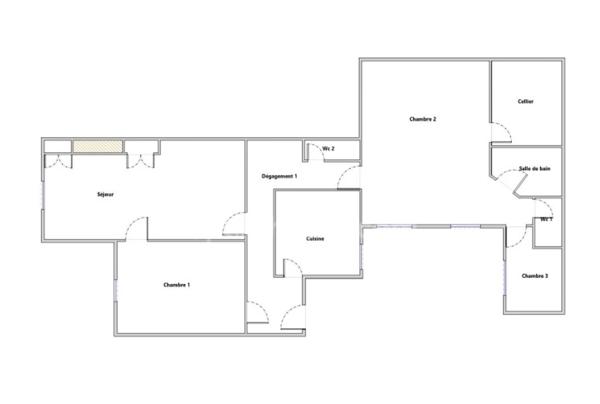 Lyon 1 – Presqu’île – Appartement ancien divisible en 2 lots : opportunité d’investissement locatif