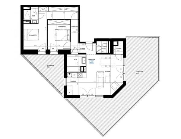 Appartement (neuf) à vendre 3 pièces 80 m² Montpellier