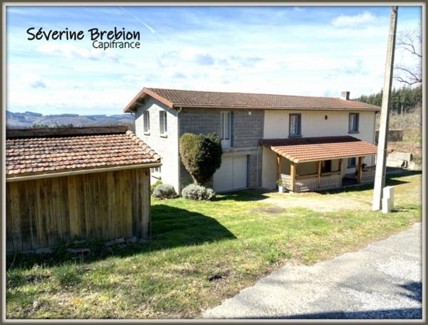 Maison à vendre 4 chambres, garage, terrain petit étang, VISCOMTAT (63)