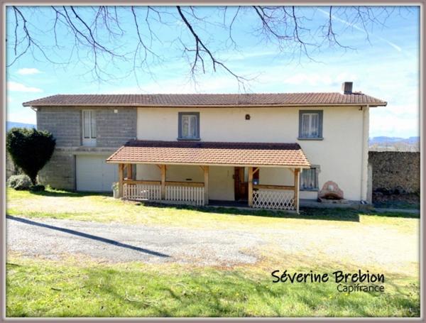 Maison à vendre 4 chambres, garage, terrain petit étang, VISCOMTAT (63)