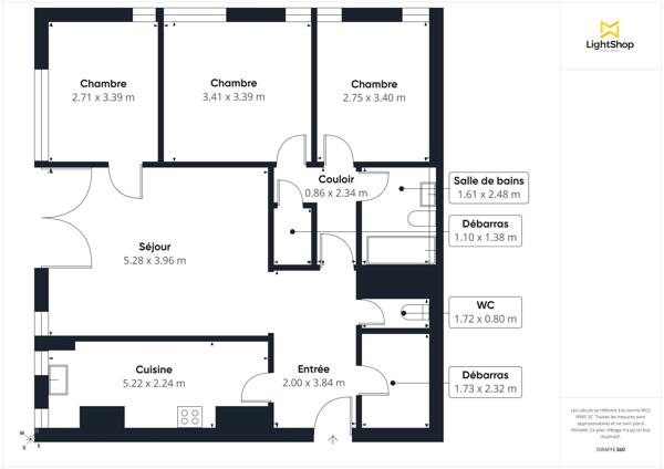 Ravissant 4 pièces de 83 m² - Vue dégagée sur Paris, étage élevé - Rue Duvergier, Paris