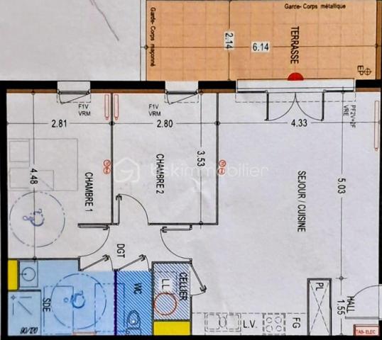 Appartement de 64 m²