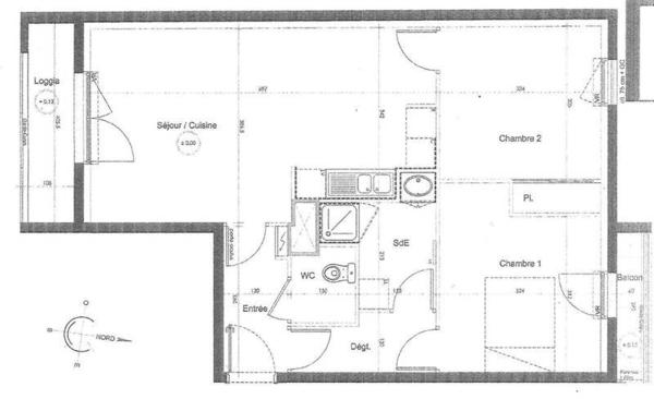 Appartement 3 pièces - 44000 Nantes -  Saint-Felix
