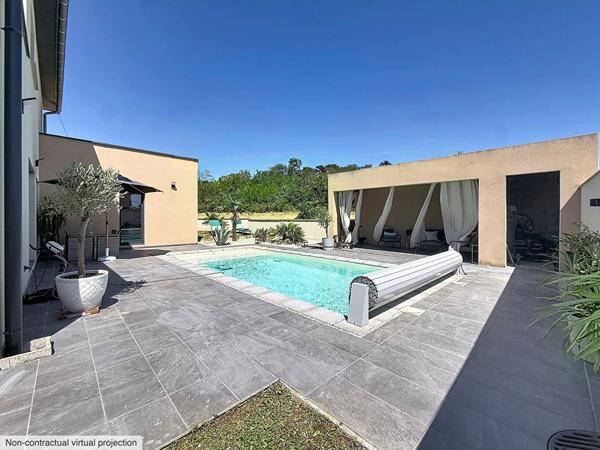 Maison contemporaine de 145m² habitable, 4 chambres,  un garage proches autoroute A 42