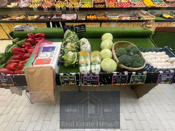 Prades-le-Lez (34730) À VENDRE : Primeur Fruits/Légumes Epicerie Alimentation générale Superette Cave à vins Traiteur Fromager ... F