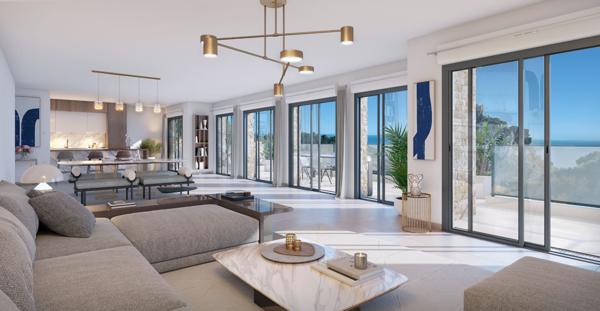 Appartement NEUF de 4 pièces avec VUE MER à Eze