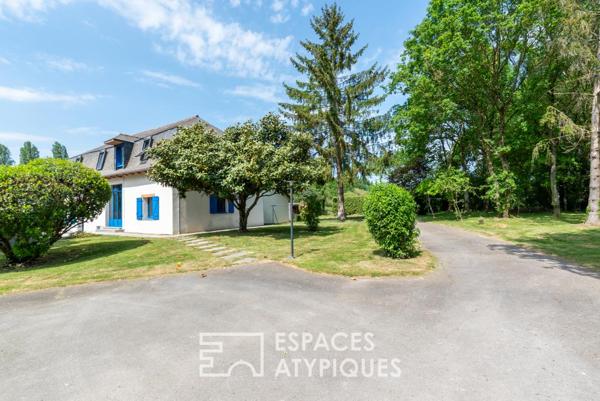 Authentique grange revisitée avec élégance et modernité