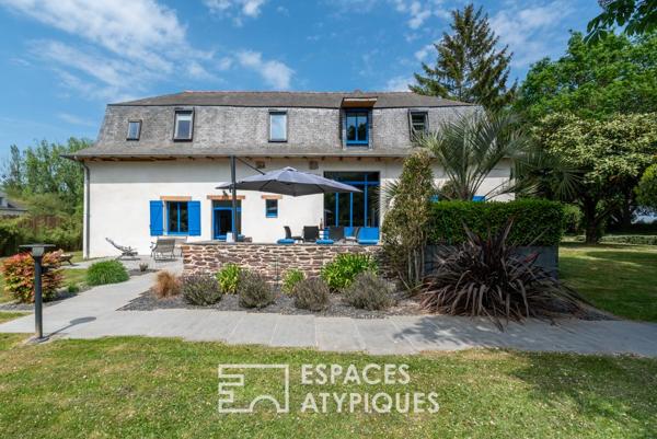 Authentique grange revisitée avec élégance et modernité