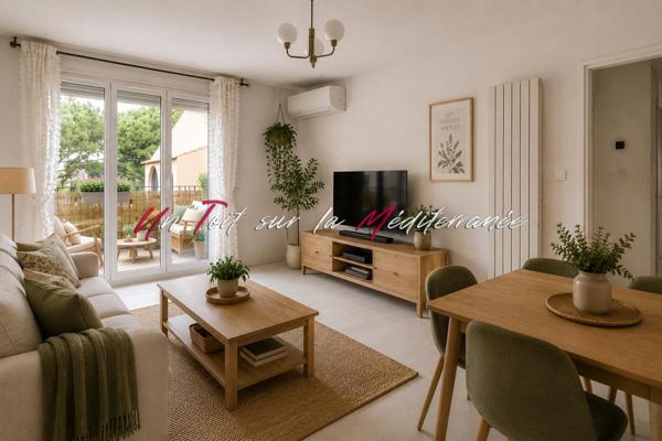 Appartement type 2 de 51m2 avec balcon et cave à Fréjus