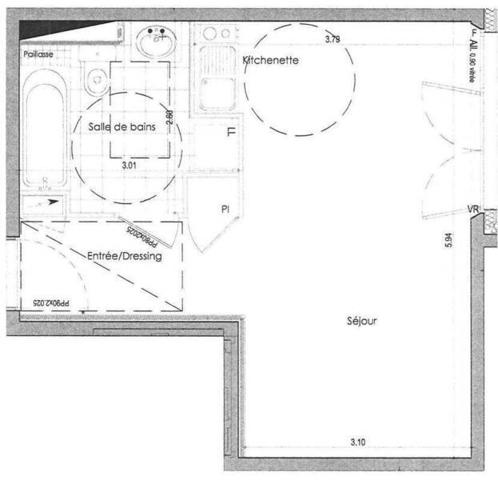 Appartement 1 pièce - 44800 Saint-Herblain