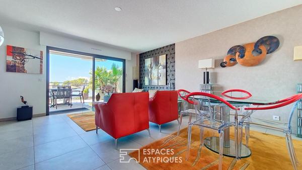 Appartement au dernier étage, à deux pas de la mer