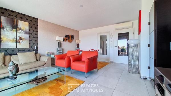 Appartement au dernier étage, à deux pas de la mer