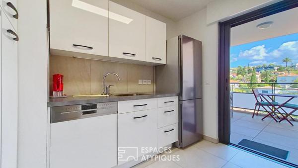 Appartement au dernier étage, à deux pas de la mer