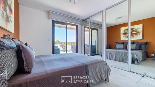 Appartement au dernier étage, à deux pas de la mer
