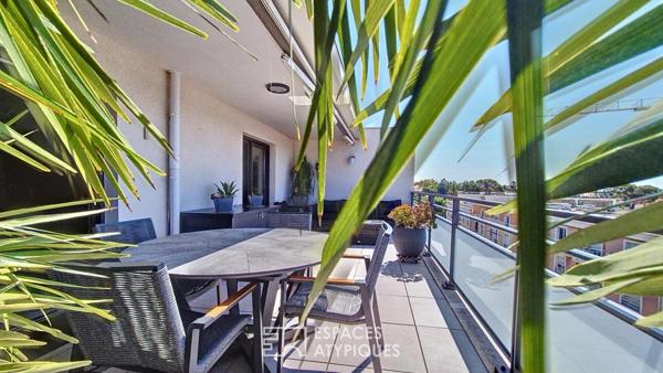 Appartement au dernier étage, à deux pas de la mer