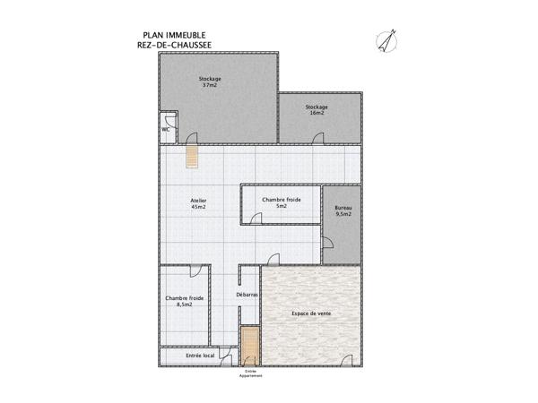 Immeuble 15 pièces - 306 m²