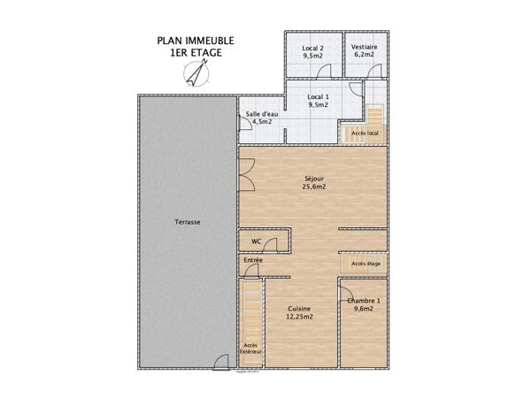 Immeuble 15 pièces - 306 m²