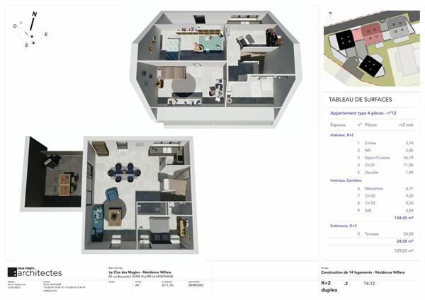 Appartement à vendre  4 pièces •  Villers-la-Montagne