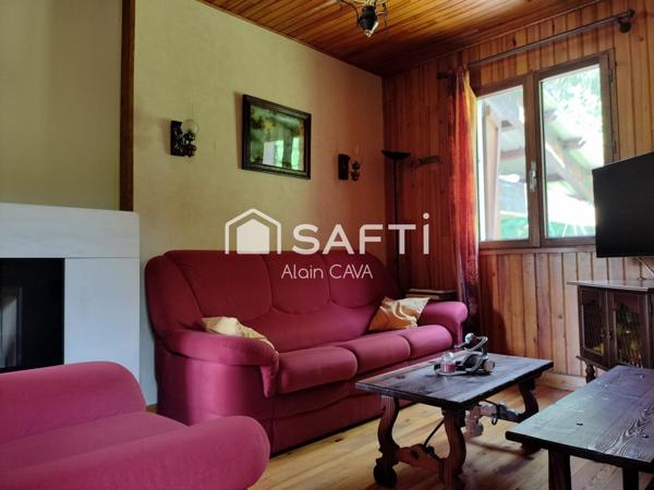 Chalet de 85 m² avec abri voiture sur 2063m² de terrain avec vue dégagé