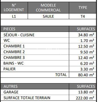Maison 4 pièces - 80 m²