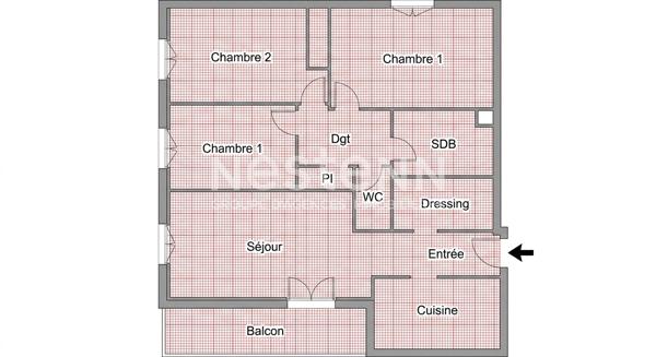 Appartement Massy 4 pièce(s) MASSY VILLAINE- VILGENIS
