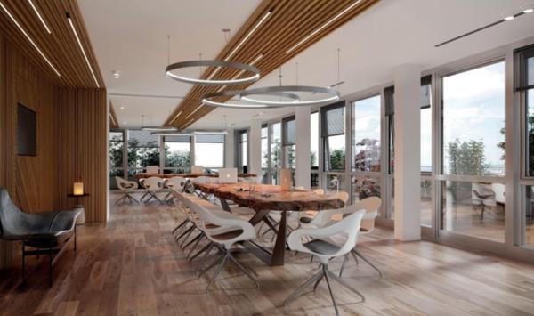 Bureaux à louer ou à vendre à Nanterre avec terrasses et espaces lounge