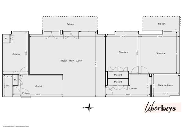 SAINT-CLOUD – 3 PIÈCES DE 84 M² – CALME, SANS VIS-À-VIS – DEUX BALCONS – CAVE