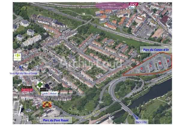 Bureaux à louer à Saint-André-Lez-Lille environnement verdoyant rénové