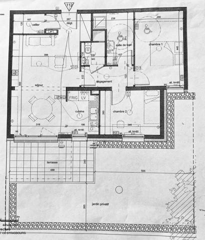 3%.COM - À LINGOLSHEIM - Appartement de 3 pièces de 63,58m² hab, 1 jardin, 1 terrasse, 1 place de parking Lingolsheim (67380)